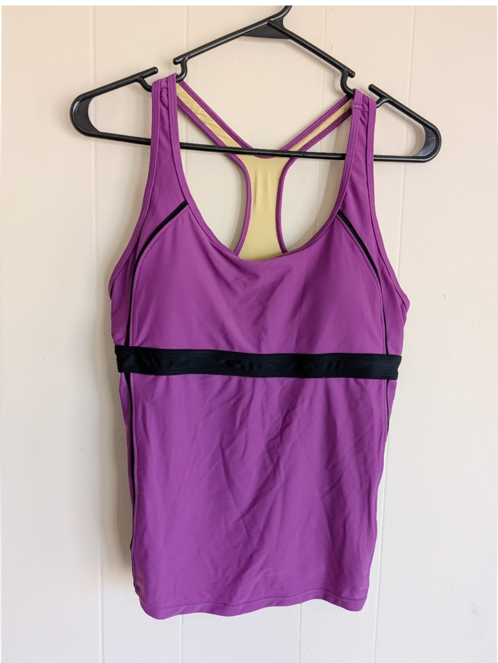 SPORTI Active Racerback purple & black Tankini Top - Fits M - New with Tags!!